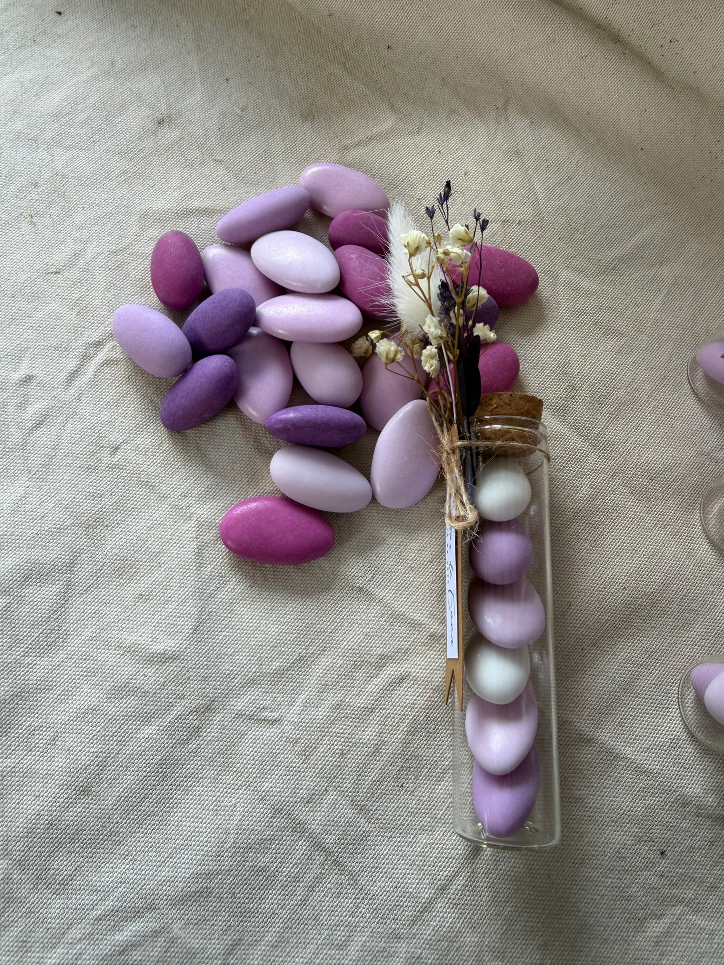 Éprouvette de dragées personnalisée • Violet