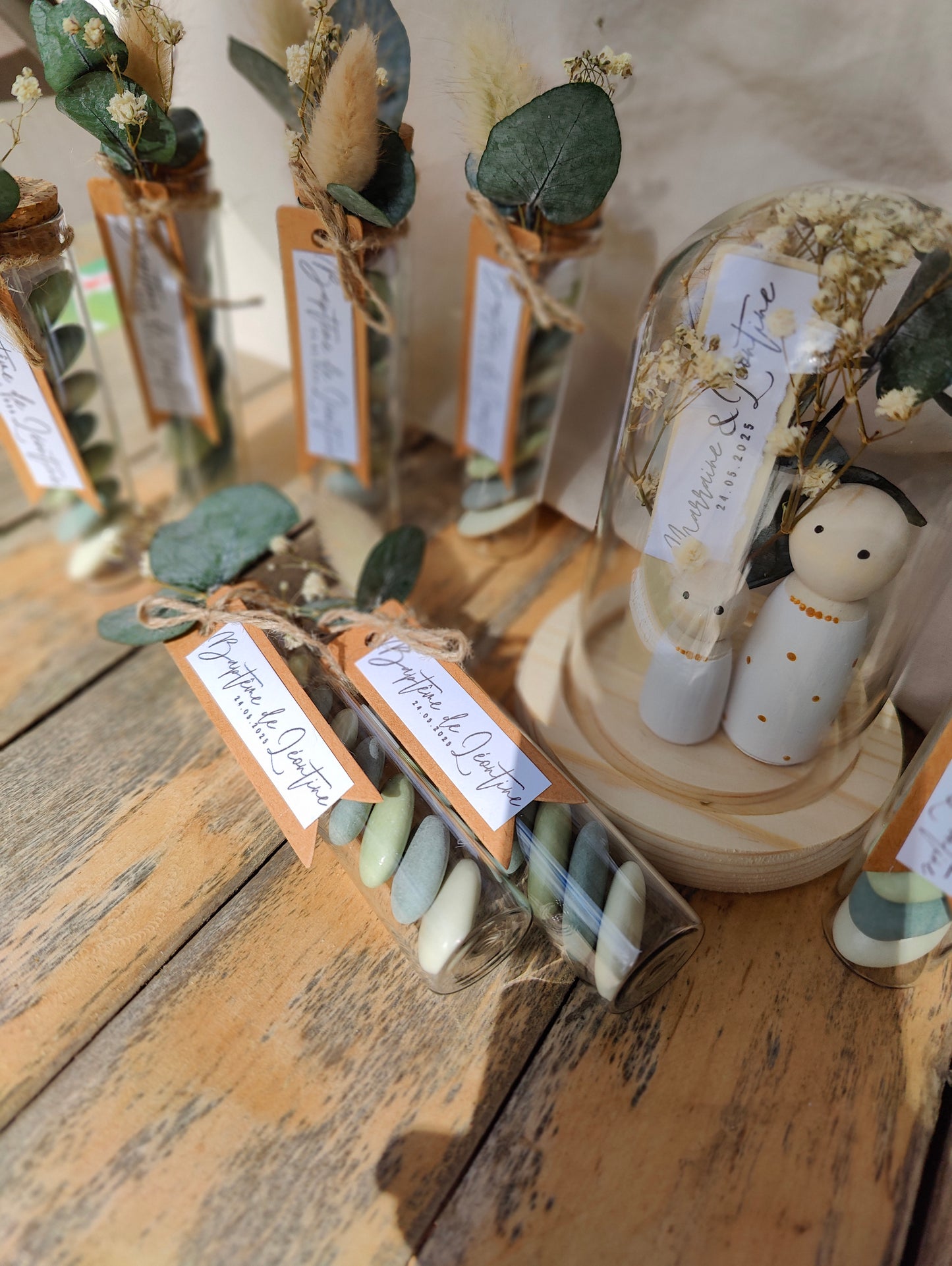 Éprouvette de dragées personnalisée • Eucalyptus