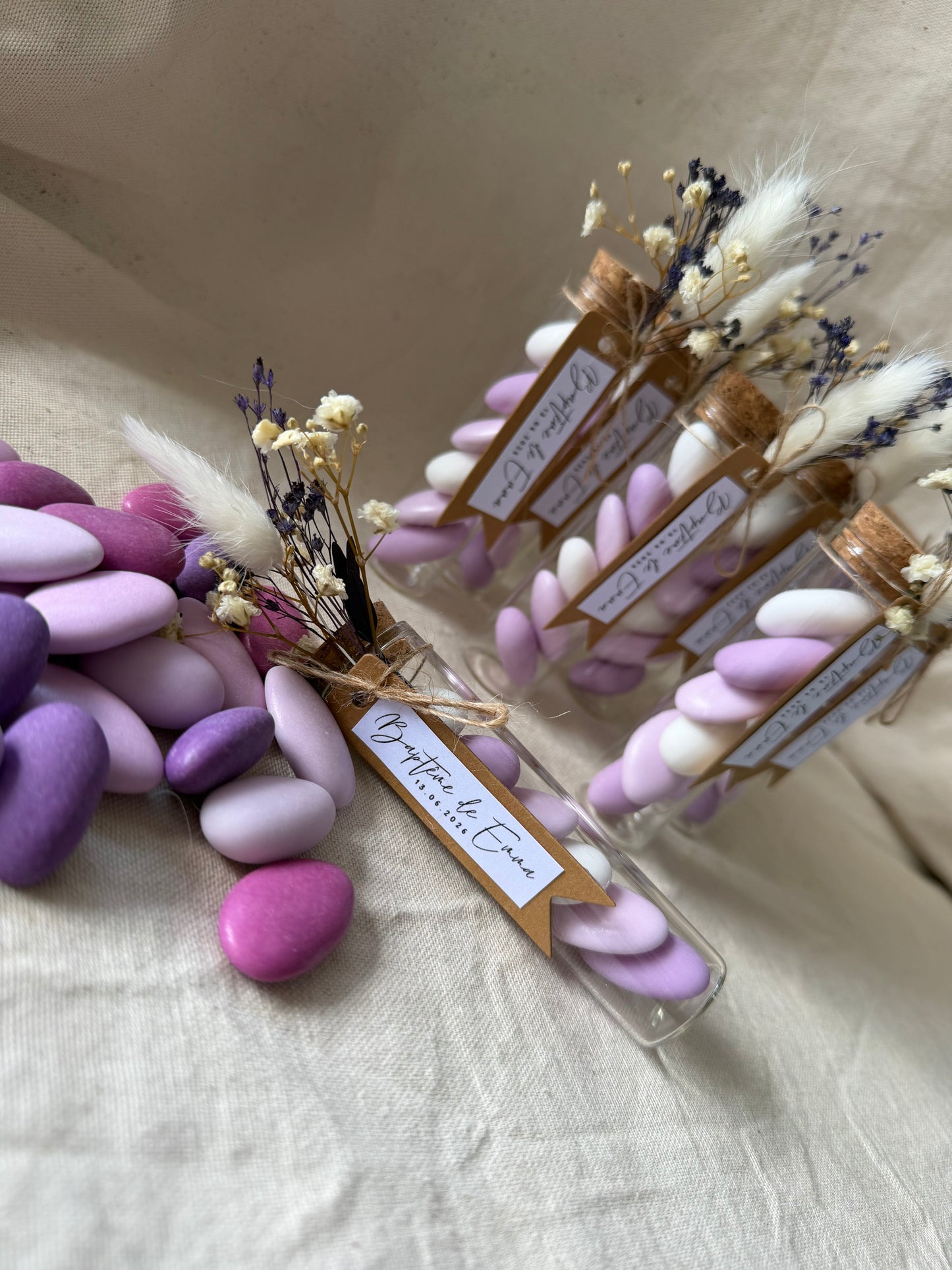 Éprouvette de dragées personnalisée • Violet