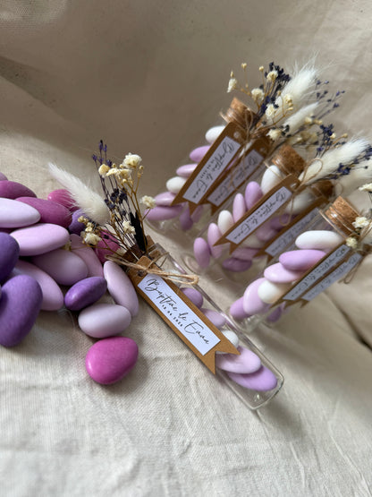 Éprouvette de dragées personnalisée • Violet