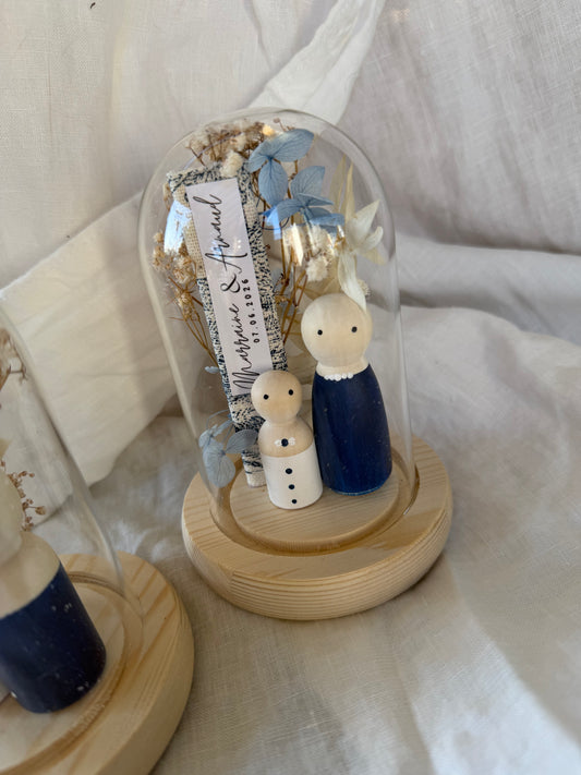 Cloche Mini - Toile de Jouy