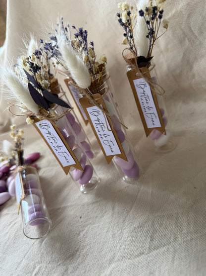 Éprouvette de dragées personnalisée • Violet