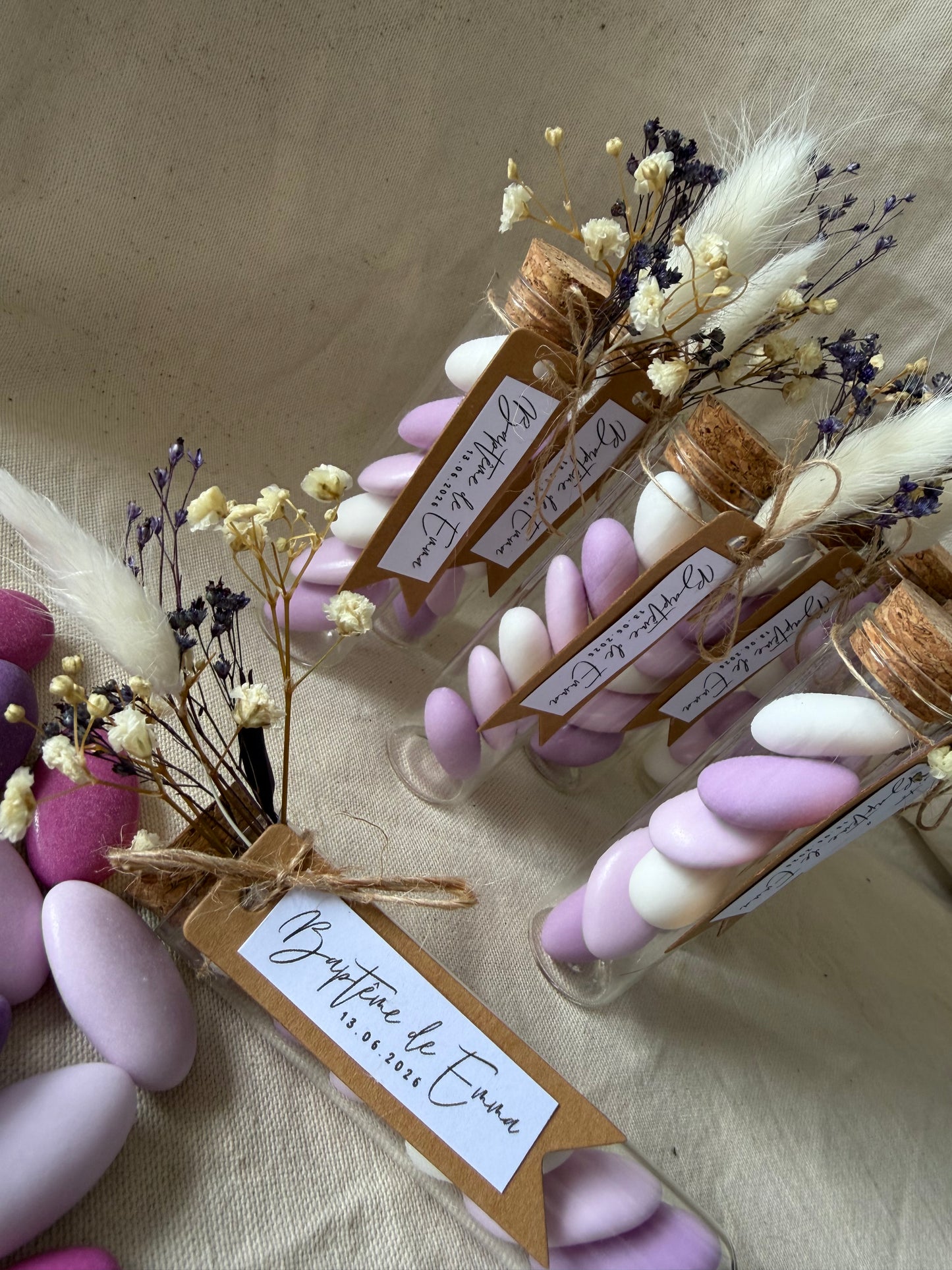 Éprouvette de dragées personnalisée • Violet
