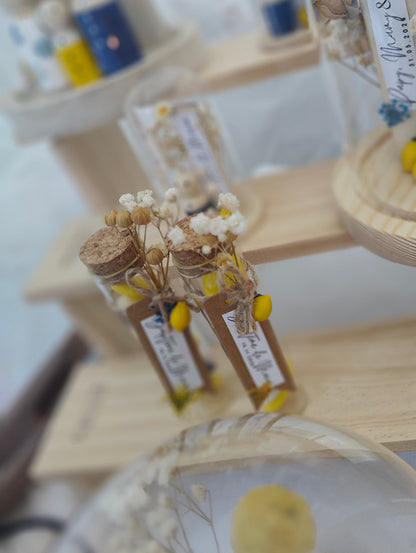 alt="Étiquette personnalisable cloche en verre Dolce Vita – cadeau baptême SoElya"